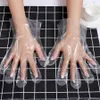 100Pcs/Bag Plastic Disposable Gloves Protective Food Prep Gloves for Kitchen Cooking Cleaning Food Handling Kitchen Accessories LJJA4032