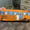 Cute large Canvas Car Pencil Case School Supplies Pencil Cases pouch Girl Boys Stationery Pen Bag storage holder