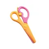 New 1 Pcs 137mm Mini Safety Round Head Plastic Scissors Student Kids Paper Cutting Minions Supplies for Kindergarten School
