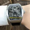 Vanguard Watch Eternity Super Quare New Saratoge Vanguard Skeleton v 45 T SQT BR (NR) Real Tourbillon Automatic Mens Watch 316L Steel Case Sport Watches