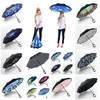 hot Inverted Reverse Umbrella c handle Windproof Reverses Rain Protection For Car UmbrellaHandles Umbrellas Household SundriesT2I5743-1