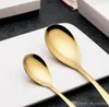 4pcs/set Dinnerware Set high Quality 304 Stainless Steel Dinner steak Knife and Fork and soup coffee ice cream Spoon Teaspoon Cutle 6 colors