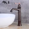 Rubinetti per lavabo bagno Rubinetto Finitura bronzo antico Lavabo in ottone Rubinetti monocomando Cucina Mci1