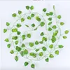 2.1M Long Simulation Plants Green Ivy Leaf Fake Grape Vine Artificial Flower String Foliage Leaves Home Wedding Garden Decoration