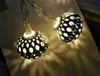 Benzersiz Fas Stil Topu LED Dize Işıkları Pil Kumandalı Akşam Işığı Noel Düğün Restoran Otel Dekorasyon Için