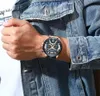 Часы Curren Watch Mens Часы Лучшие Бренд Роскошные Мужские Повседневная Кожа Водонепроницаемый Хронограф Мужчины Спортивные Кварцевые Часы Relogio Masculino 210329