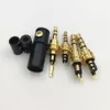 Freeshipping 100Pcs 2.5 / 3.5 mm 3 / 4 Pole Stereo Male Jack 2.5mm 3.5mm Audio Plug Connector DIY Solder Adapter for Shure 2mm 4mm 6mm Cable