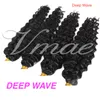 VM Indian Virgin Human Hair 100g 10 till 30 tum Jag Tips Dubbeldragen Keratin Pre Bonded Stick Deep Wave Hair Extensions