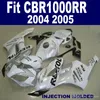Bodykits originais para moldes para HONDA CBR1000RR 04 05 preto branco conjunto de carenagens REPSOL CBR 1000 RR 2004 2005 kit de carenagem completo KA27