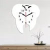 Horloges murales Acrylique Muet Décoratif Horloge Chambre Salon Dent Dentaire Européenne Décor À La Maison Chiffre Arabe Cadran Montres Facile À Utiliser1