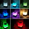 Haut-parleur Bluetooth veilleuse de chevet lumières d'ambiance avec réveil Rechargeable contrôle tactile couleur LED lampe de nouveauté R217269534