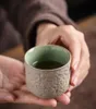Tazza da tè in ceramica grossa giapponese Tazza da ufficio in ceramica per tazza da tè Puer Set da tè Kung Fu in porcellana