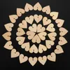 100 Packed Wood Heart Wedding Hanging Decor Ornament Party Guestbook Signing Party Guest Greetings DIY Writing Love Crafts Projects