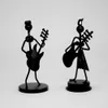 1Pc Mini Iron Music Band Model Miniature Musicians Figurines Arts Craft Decorations Party Gift Favor Random Design1229z