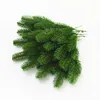 10pcs/lot Flone Artificial Pine Needles Simulation Plant Flower Arranging Accessories For Christmas Trees Decorative Flores