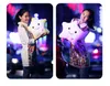 Glowing Pillow Star Led Luminous Soft Stuffed Plush Pillow Doll Colorful Night Light Cushion Kids Xmas Toys Birthday Valentine's Day gifts