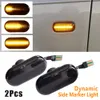 Led fluindo água sinal de volta dinâmico marcador lateral luz indicadora para renault clio1 2 espaço kangoo laguna mestre megane dacia8841519