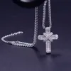 Luxury Cubic Zirconia Cross Necklace With Tennis Necklace For Women Wedding Dainty Chain strong & high quality 33cm 40cm 50cm