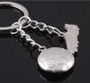 Metal Keychain Män Presentkort Kedja Fotbollskor och fotbollsbil Ring Party Smycken