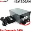 12V 200AH oplaadbare elektrische scooter lithiumbatterij 12V 250W voor Panasonic 18650 voor energie opslag / zonnestelsel