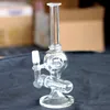 두개골 유리 봉 담그마 다브 리그 워터 파이프 8 "Tallbowl Quartz Banger Honeycomb Perc Pink Bongs Heady Mini Pipe 왁스 오일 굴착 작은 버블러