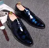 Spike Dress Shoes Men 2020 Herenschoenen Patent Leather Black Shoes Designer Version Formal Shoes Zapatos Oxford Hombre Derbies