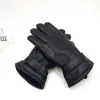 Fashion-Gloves Echtleder-Handschuh für Herren, Winter, Outdoor, warme Pelzverdickung, Thermo-Patchwork-Handschuhe