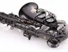 Bästa kvalitet Lehmann E-Flat Alto Saxofon Musikinstrument Pearl Black Professional Gratis frakt