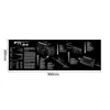 Tactical Gun Cleaning rubberen mat met onderdelendiagram en instructies Armorers Bench Mat Mouse Pad