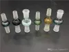 Colorful glass bong adapter 14.4mm 18.8mm male to female joint 14mm 18mm female to male converter glass adapter joint for glass bong