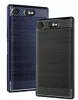 Koolstofvezel textuur schokbestendig deksel beschermende slim fit zachte TPU siliconen behuizing voor Sony XPERIA XZ1 Compact xz2 xz3 premium xa1 plus ultra