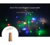 20 LEDs Cork Forma Garrafa De Vinho De Cobre Luz De Fio De Cobre Decoração Da Lâmpada