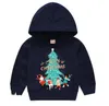 Abiti firmati Bambini Felpe con cappuccio natalizi Stampa di cartoni animati Cappotto Moda casual Felpe Giacche a maniche lunghe Capispalla Pullover Top AYP6282