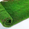 100cm人工モス偽の緑の植物マットフェイクモスウォールグラスショップホームパティオデコレーショングリーン234S