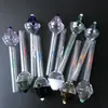 Pipes 10 cores 14.5cm Multicolor Chapéu de Santa cachimbos de vidro do queimador de petróleo Tubulação de tabaco Colher Cachimbo pirex de vidro Oil Burner Pipes SW43