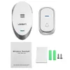 Waterproof Wireless Music Doorbell 1 Receiver+1 Transmitter Chimes Plug-in Door Bell Kit 32 Song - EU plug
