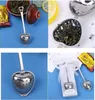 Tea Infuser Stainless Steel Heart Design Spoon Filter Food Grade 2 Colors Wedding Guester Souvenir Bridal Shower Favor Gift Free Shipping