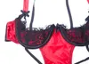 Chaud rouge femmes soutien-gorge ouvert bébé poupée lingerie sexy érotique nylon body sous-vêtements entrejambe nounours vêtements de nuit vêtements de nuit S703 KA87