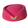 Air Hostesses Beret Hat Wool Feel Base Cap Linia Linia Linia Seksowna Seksowna formalna czapki z kapeluszem