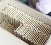 100PCS Natural Bamboo Wooden Soap Dish Wooden Soap Tray Holder Storage Soap Rack Plate Box Container for Bath Shower Bathroom WCW601