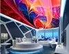 Personnalisé Toute taille Murals Fond d'écran 3D Stéréo bleu ciel, nuages ​​blancs, pe peinture murale Salon Salon Télévision Canapé Chambre à coucher Toile de toile de fond Papel de parave