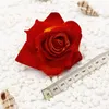 10 pezzi di velluto grandi rose di velluto per fiori artificiali Decorazione per auto per matrimoni Christmas Halloween feste decorazioni in scatola