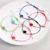 Corde faite à la main Druzy résine pierre bracelets porte-bonheur réglable bracelet coloré pour femmes hommes amoureux bijoux d'amitié