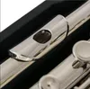 Sankyo CF401 FLUTE ETUDE C مفتاح E سبليت أزرار الفرنسية المهنية مطلية بالفضة الفلوت C لهجة 17 ثقوب نسخة الفلوت المفتوحة