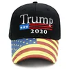Boné Donald Trump Ajustável 2020 Make America Great Again Bordado Trump Baseball Boné Preto Algodão Moda Bandeira dos EUA Chapéu Esportivo Adulto