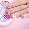 7 kolorów brokatowych cieni do powiek maquillage palette de maquillage twarz oko włosy ciało gwiazda serce fragmenty cekiny diament błyszczący makijaż sceniczny