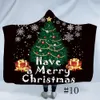 クリスマスフード付き毛布大人の子供3 dプリント豪華なシェルパフリース毛布を投げるクローク岬暖かいソフトタオルホームテキスタイルGGA2588