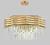 Lampadario postmoderno leggero cristallo di lusso oro lampadario in ferro battuto creativo soggiorno camera da letto studio lampadario di cristallo MYY