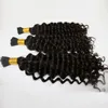 dhl fedex free 1228inches 100g piece 3pcs lot tangle free nice quality deep curly deep wave human hair bulk