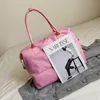 ピンクの菅野トートバッグデザイナーショルダーハンドバッグ女性ナイロン素材ダッフルバッグ大容量ハンドバッグ財布6彩色BHPを選択